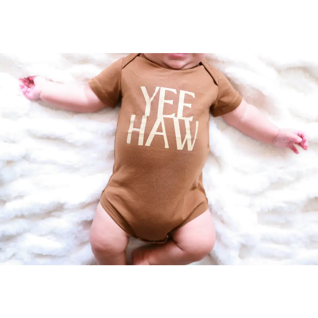 Organic Baby Bodysuit - Yee Haw