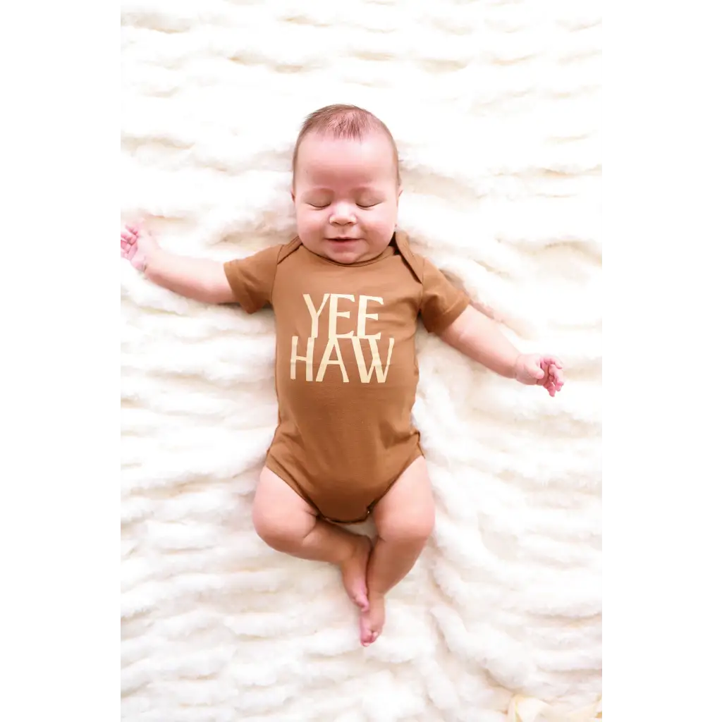 Organic Baby Bodysuit - Yee Haw