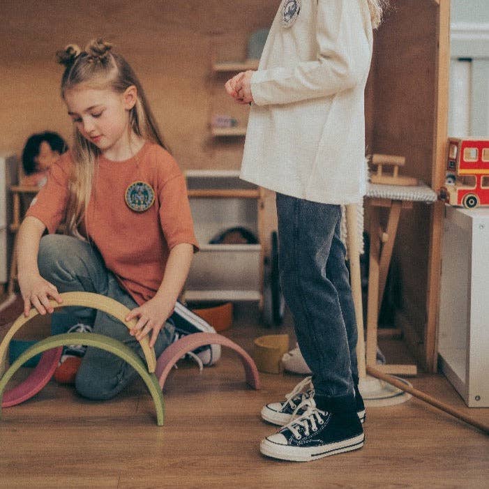 Organic Toddler Cargo Pants - Charcoal