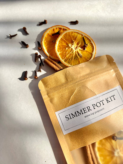 Pomander Simmer Pot Kit - Holiday Stovetop Potpourri