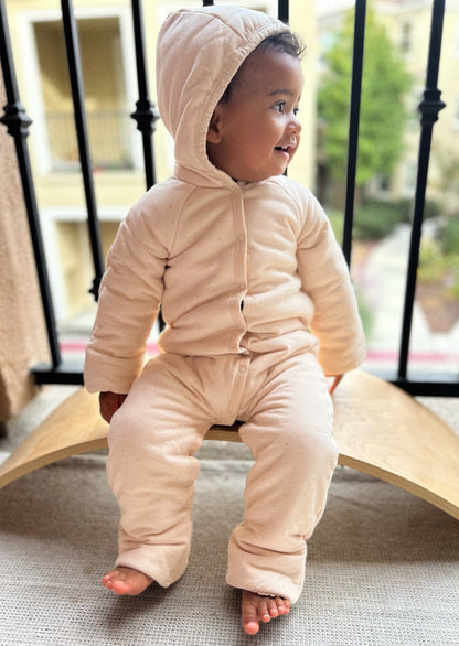 Étoile Organic Plush Baby Bunting - Blush