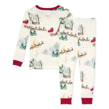 Organic Baby & Toddler Christmas Pajamas - Santa's Sleigh