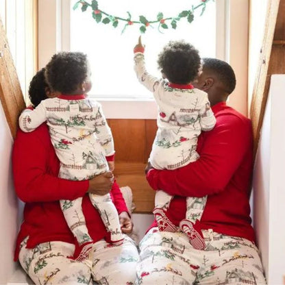 Organic Baby & Toddler Christmas Pajamas - Santa's Sleigh
