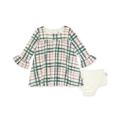 Organic Baby & Toddler Dress - Irish Plaid