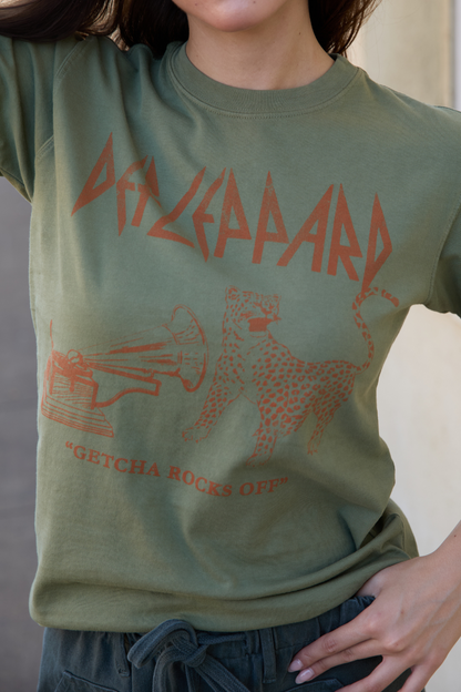 Women's Organic Def Leppard "Getcha Rocks Off" Tee