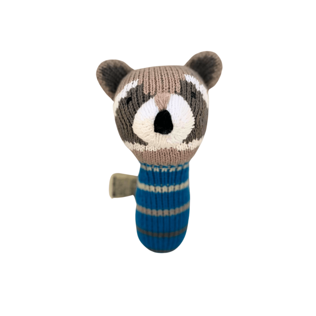 Organic Mini Rattle - Ramsay the raccoon