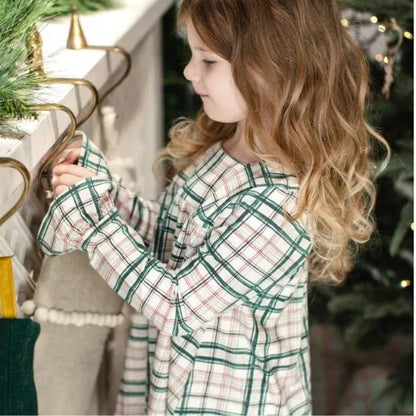 Organic Baby & Toddler Dress - Irish Plaid
