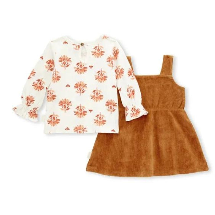 Organic Toddler Pocket Dress -  Ginger Floral