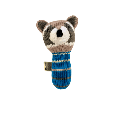 Organic Mini Rattle - Ramsay the raccoon