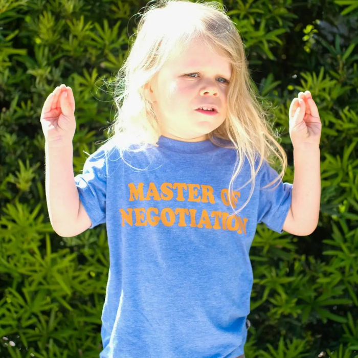 Toddler Graphic Tee Shirt - Master of Negotiation
