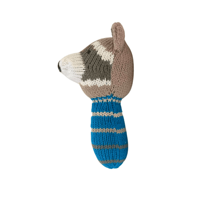 Organic Mini Rattle - Ramsay the raccoon
