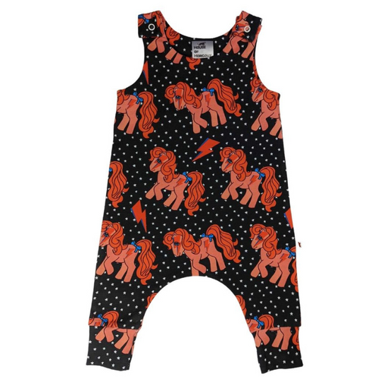 Organic Baby Romper - Bowie Pony