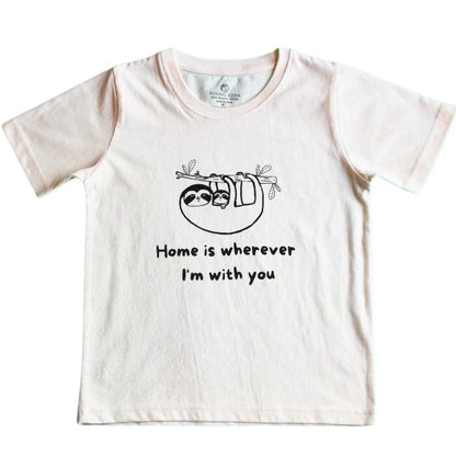 Organic Toddler Graphic Tee Shirt - Home is Wherever I'm With You