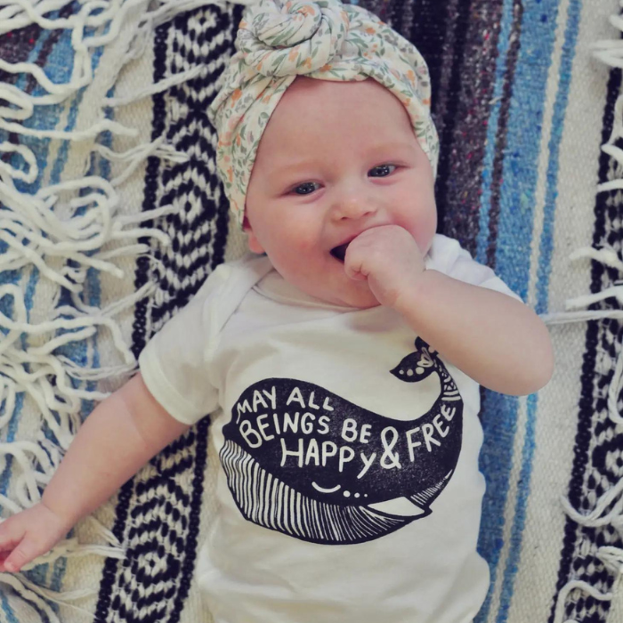 Baby Graphic Bodysuit - Mantra Whale