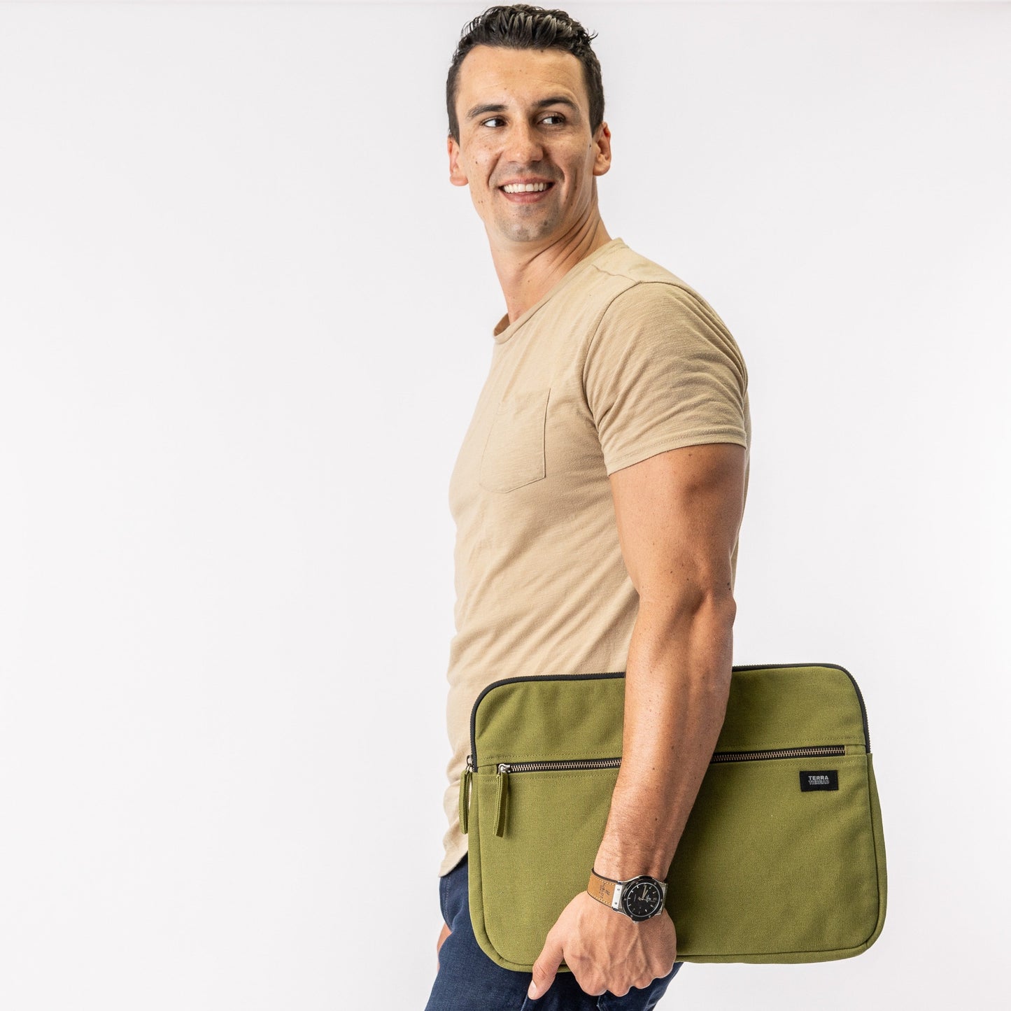 Organic Cotton Erdig Laptop Sleeve (15 Inches)