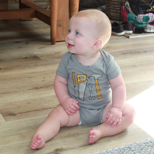Organic Baby Graphic Bodysuit - Tools of the Trade