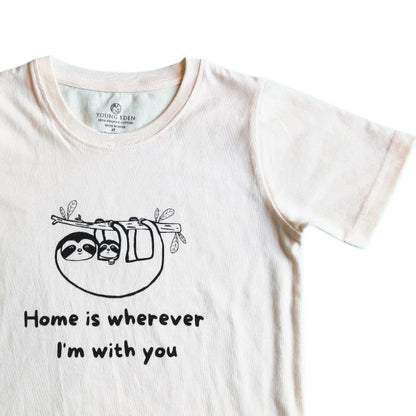 Organic Toddler Graphic Tee Shirt - Home is Wherever I'm With You