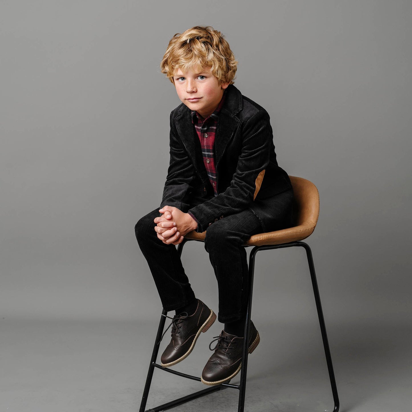 Boys Organic Corduroy Pant - Black