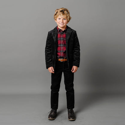 Boys Organic Corduroy Pant - Black