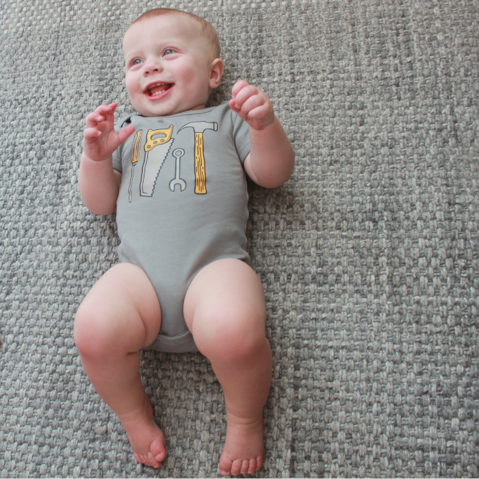 Organic Baby Graphic Bodysuit - Tools of the Trade