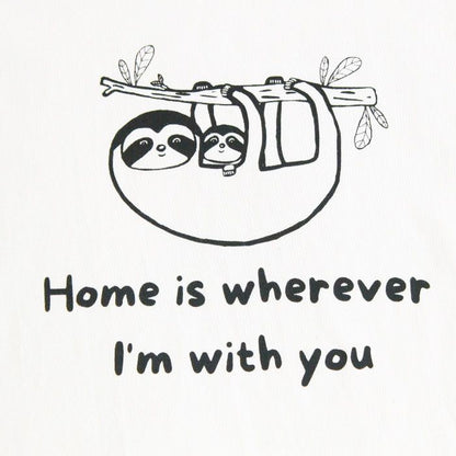 Organic Toddler Graphic Tee Shirt - Home is Wherever I'm With You