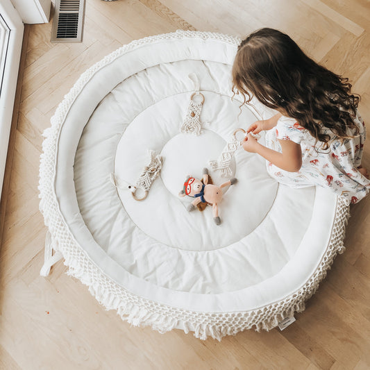 Organic Macrame Round Play Mat