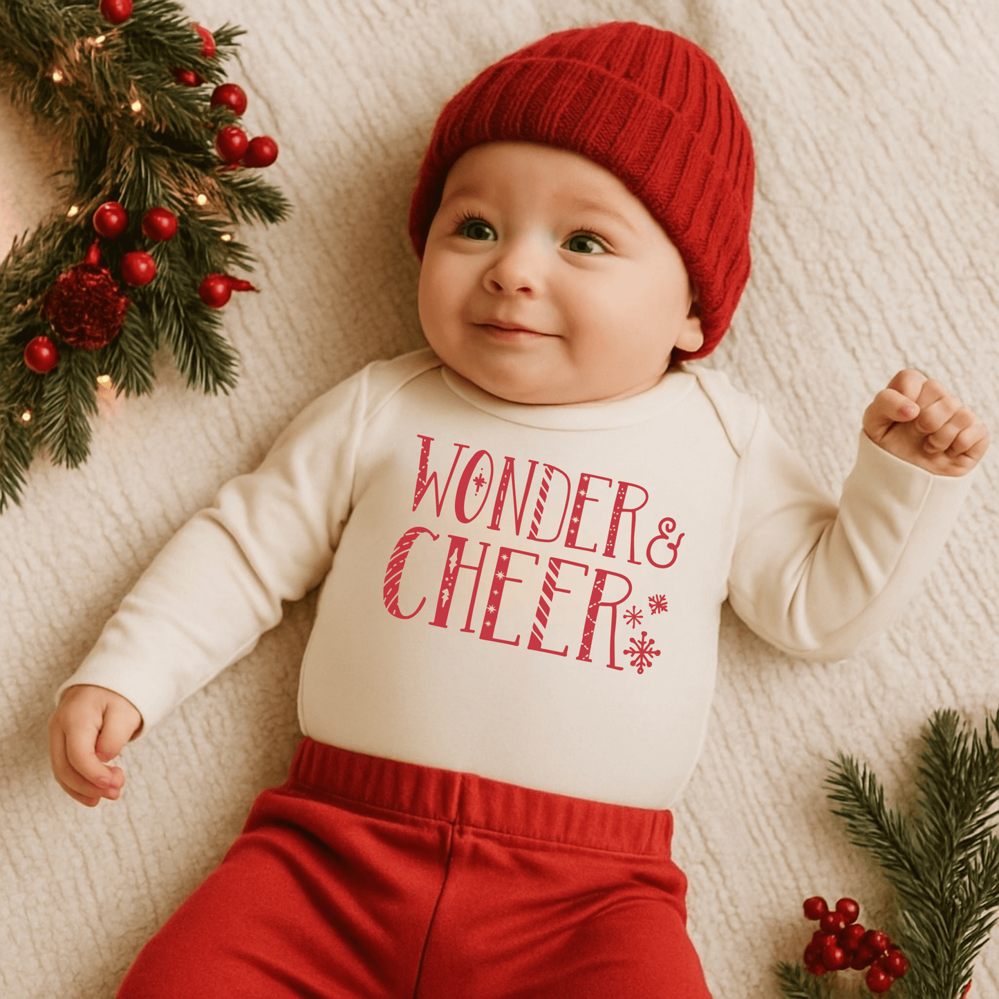 Organic Baby Comfy Pant - Cherry Red