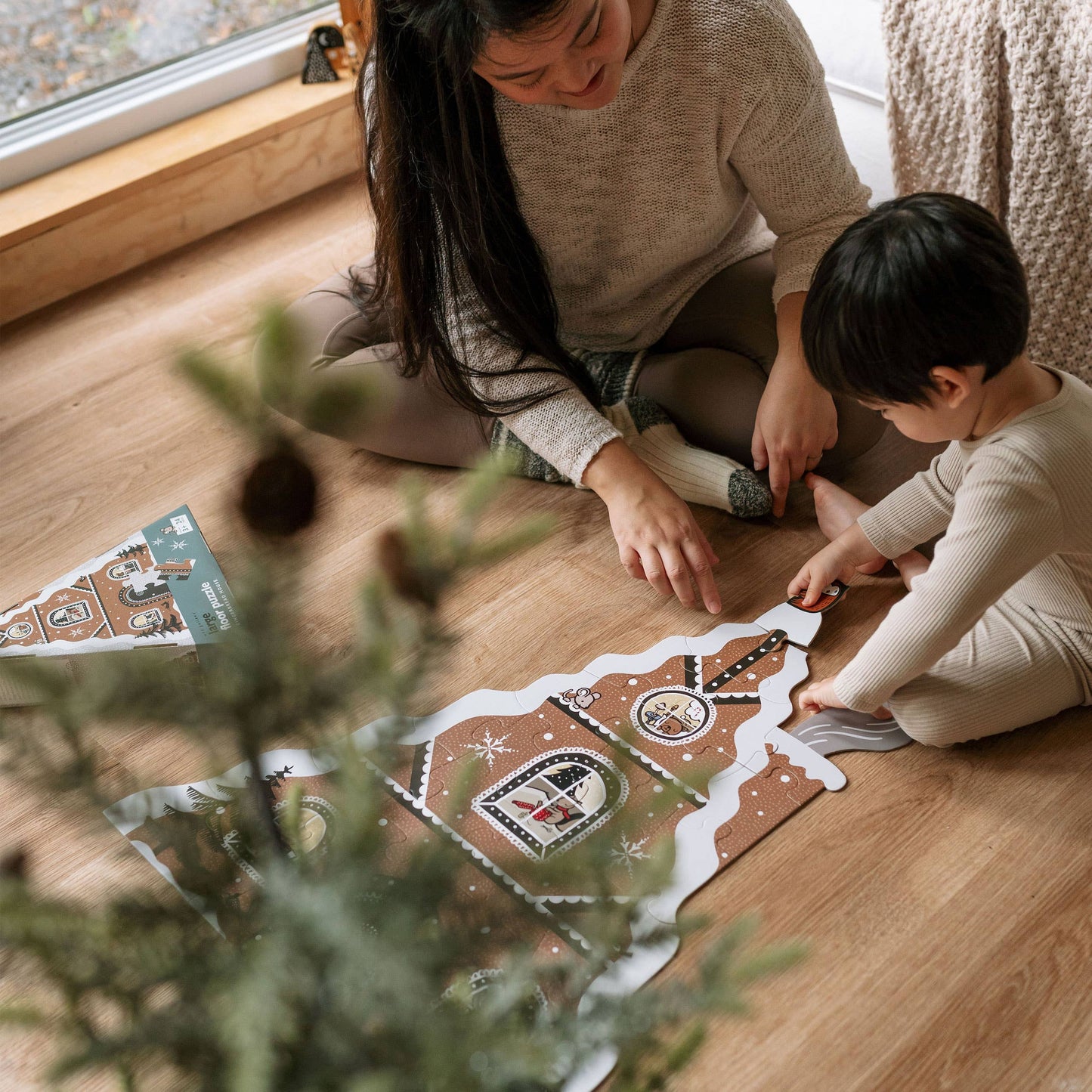 Gingerbread House Holiday - Christmas Floor Puzzle