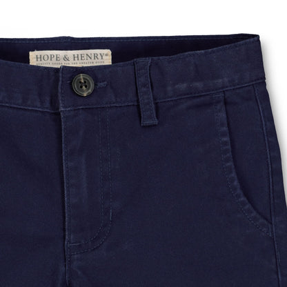 Organic Stretch Twill Toddler & Kid Chino Pants - Navy