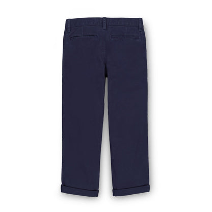 Organic Stretch Twill Toddler & Kid Chino Pants - Navy