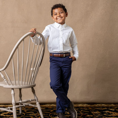 Boys Organic Skinny Stretch Twill Chino