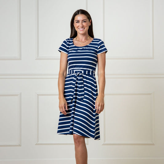 Women's Organic Tie-Waist Knit Dress