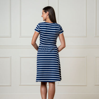 Women's Organic Tie-Waist Knit Dress