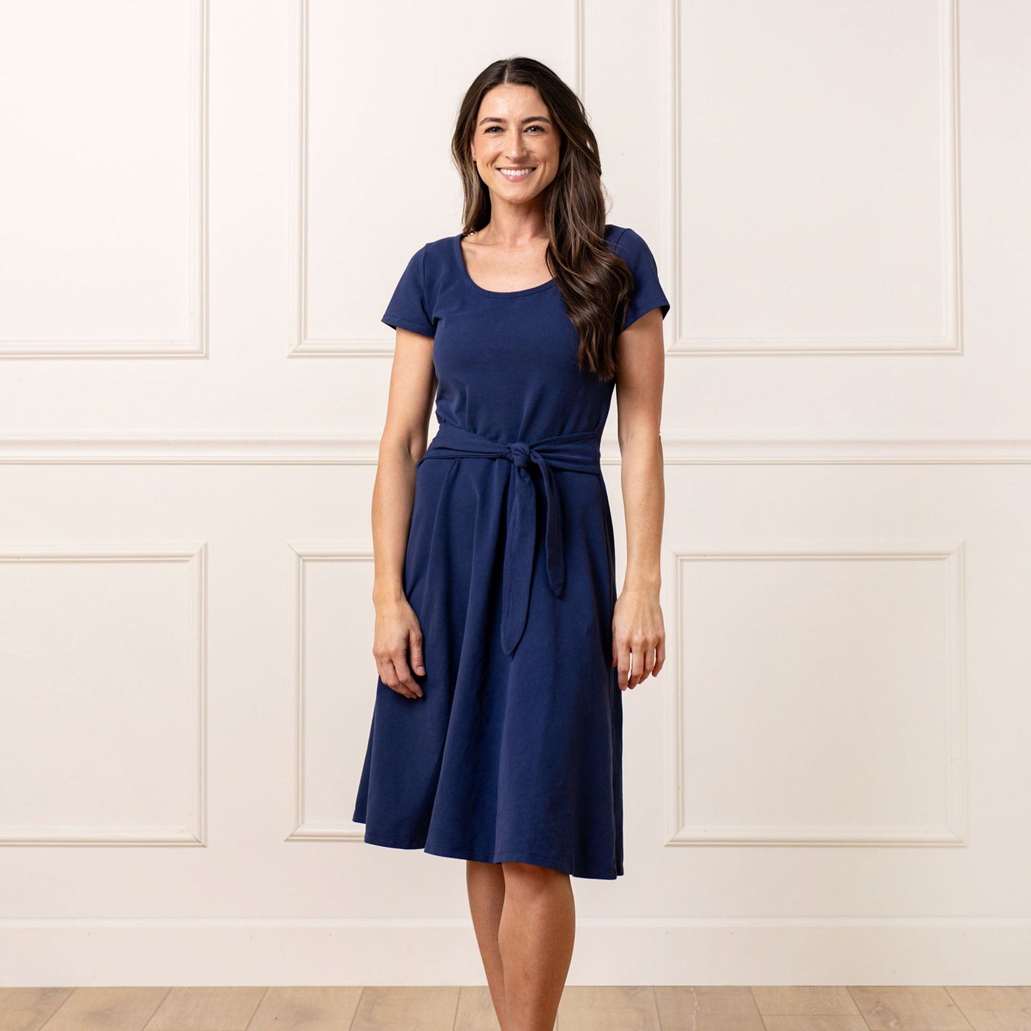 Organic Women's Tie-Waist Knit Dress