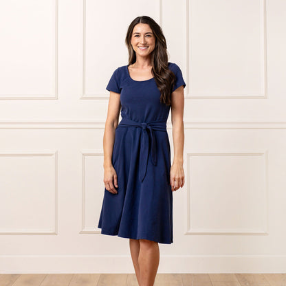 Organic Women's Tie-Waist Knit Dress