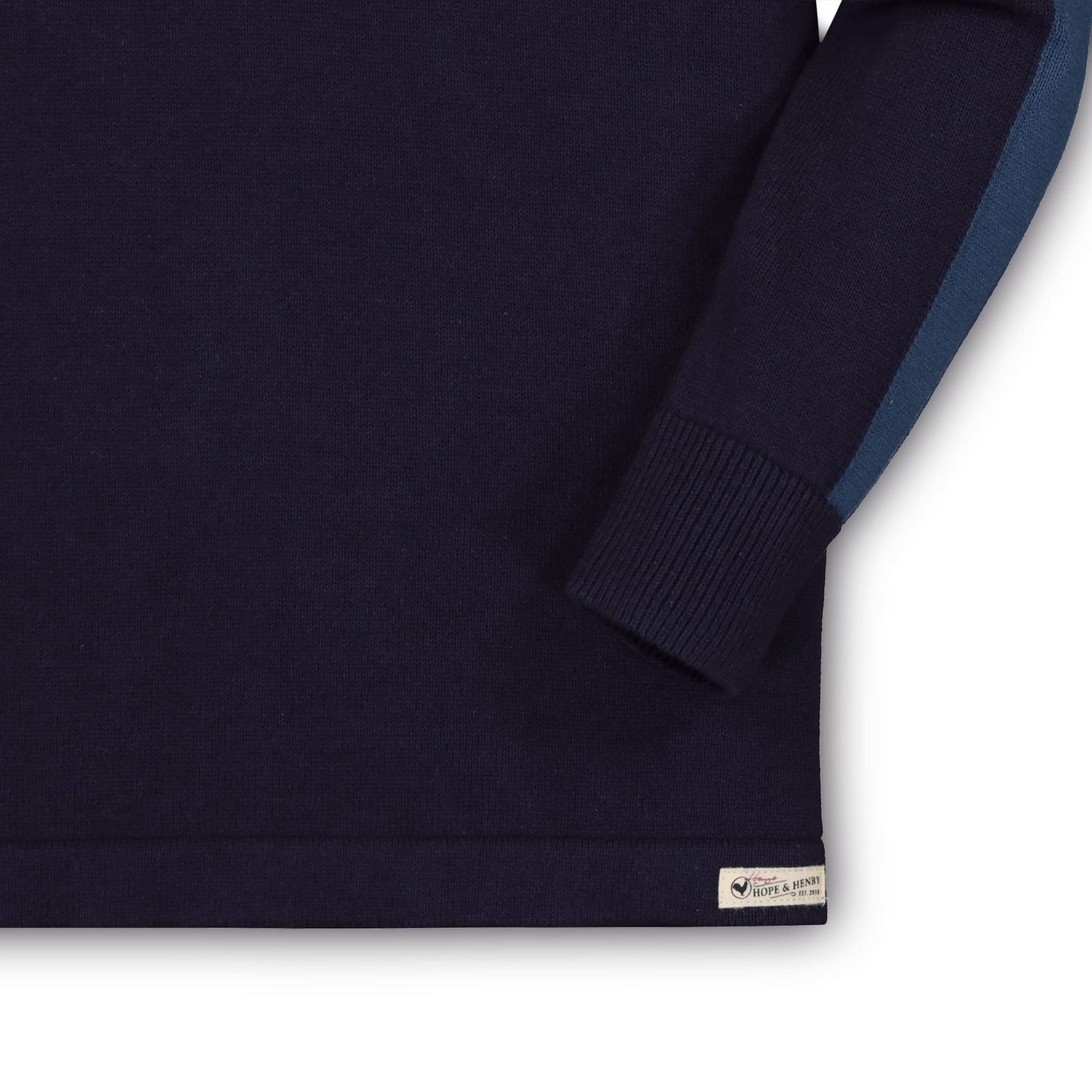 Baby Boy Long Sleeve Organic Sweater Polo