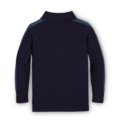 Baby Boy Long Sleeve Organic Sweater Polo