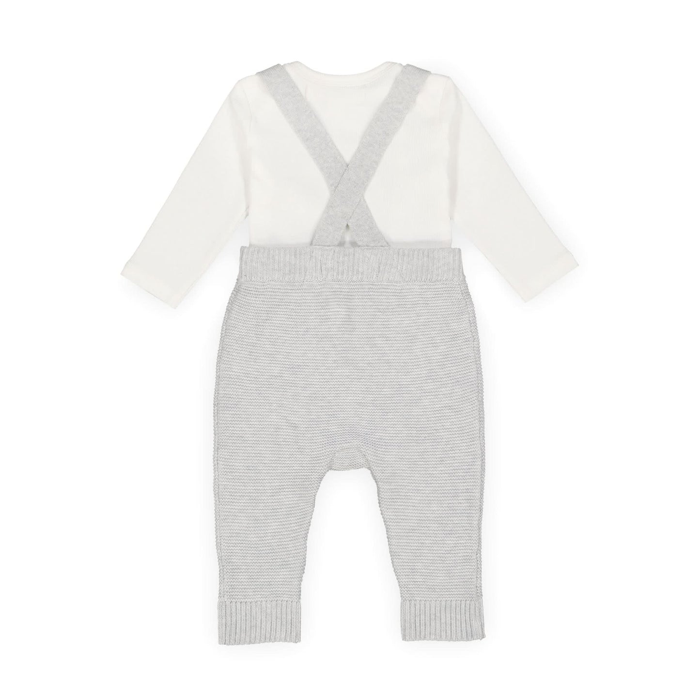 Baby Organic Knit Bodysuit and Sweater Overall Set