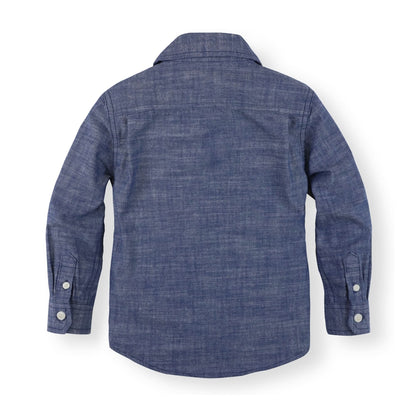 Boys Organic Chambray Button Down Shirt