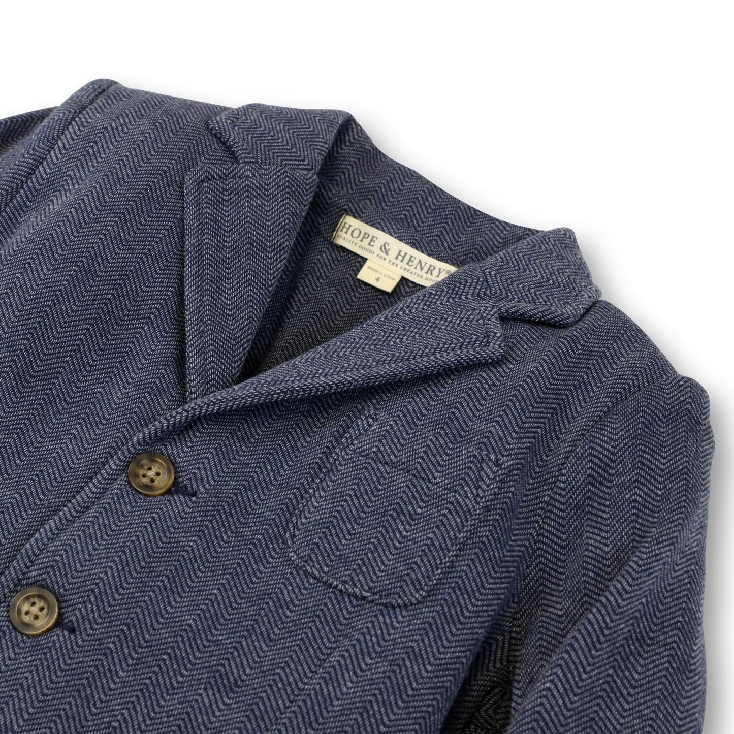 Boys Fleece Blazer - Navy