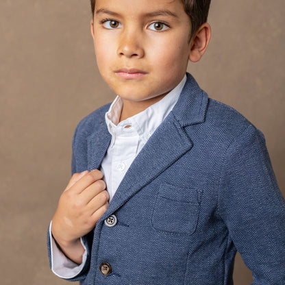 Boys Fleece Blazer - Navy