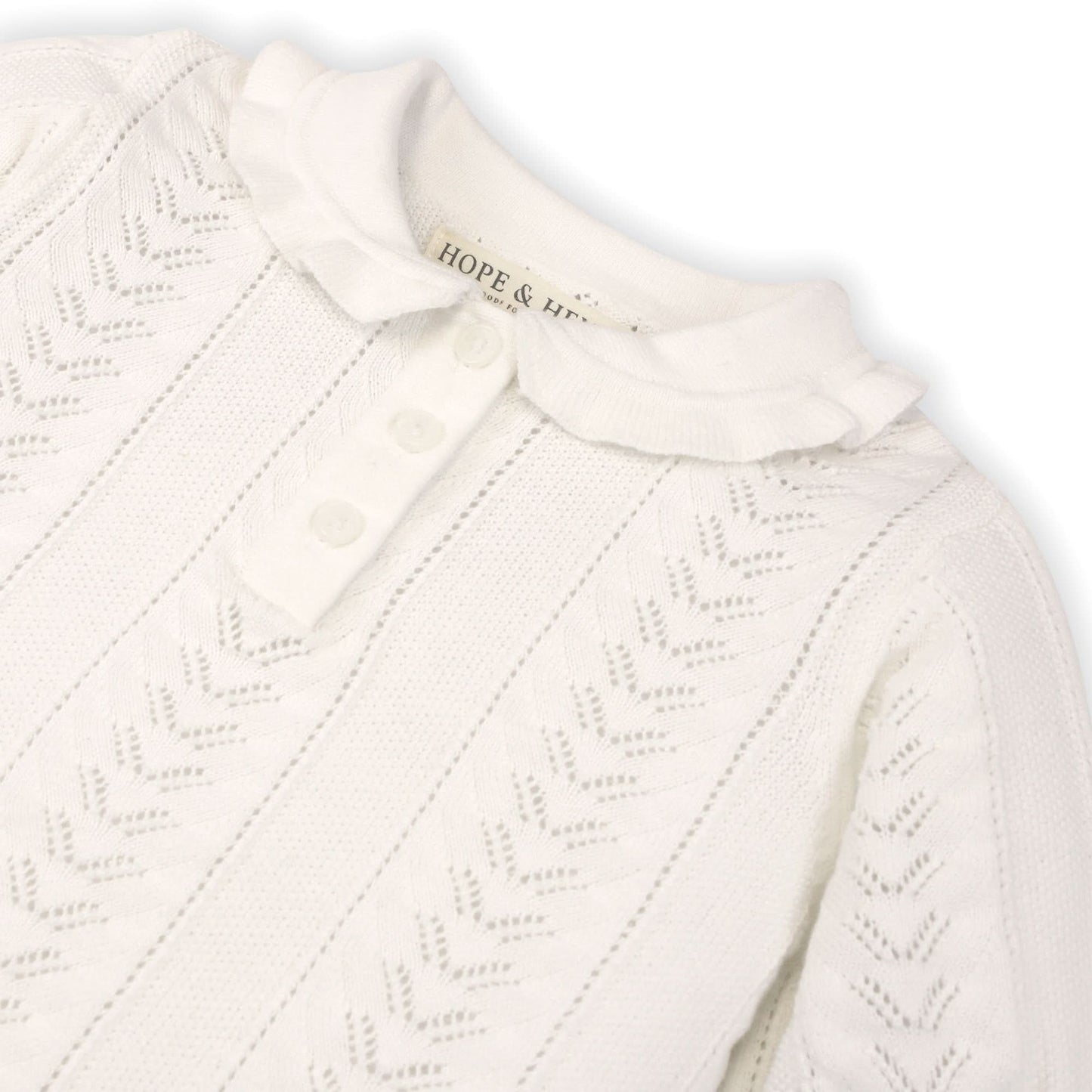 Baby Girl Peter Pan Collar Sweater Polo