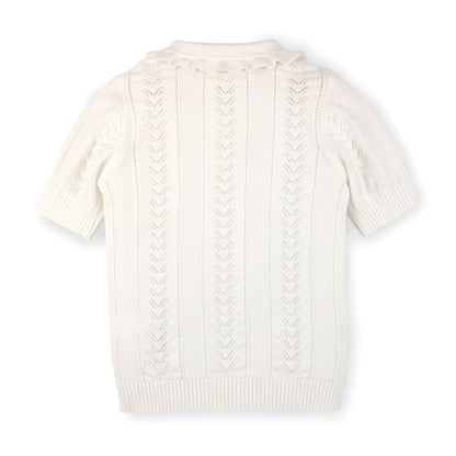 Baby Girl Peter Pan Collar Sweater Polo