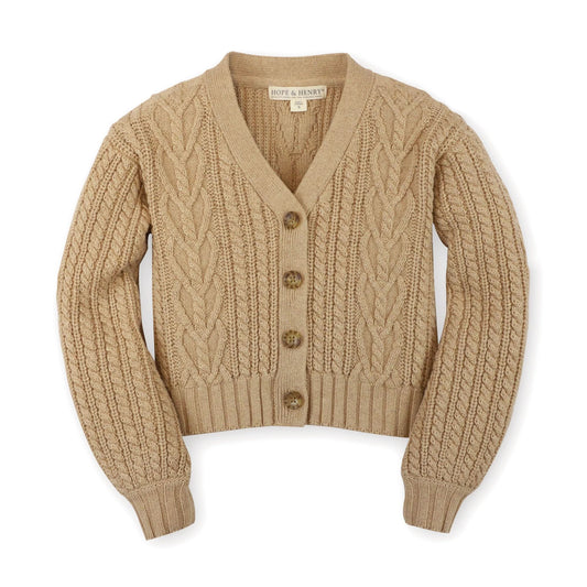 Baby Girl Chunky Cable Cardigan