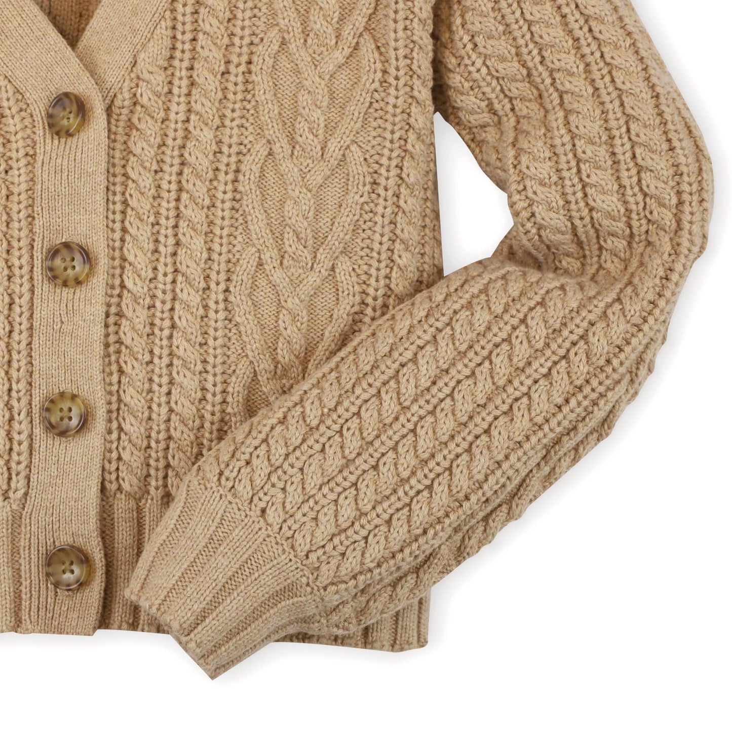 Baby Girl Chunky Cable Cardigan