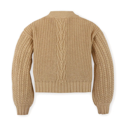 Baby Girl Chunky Cable Cardigan