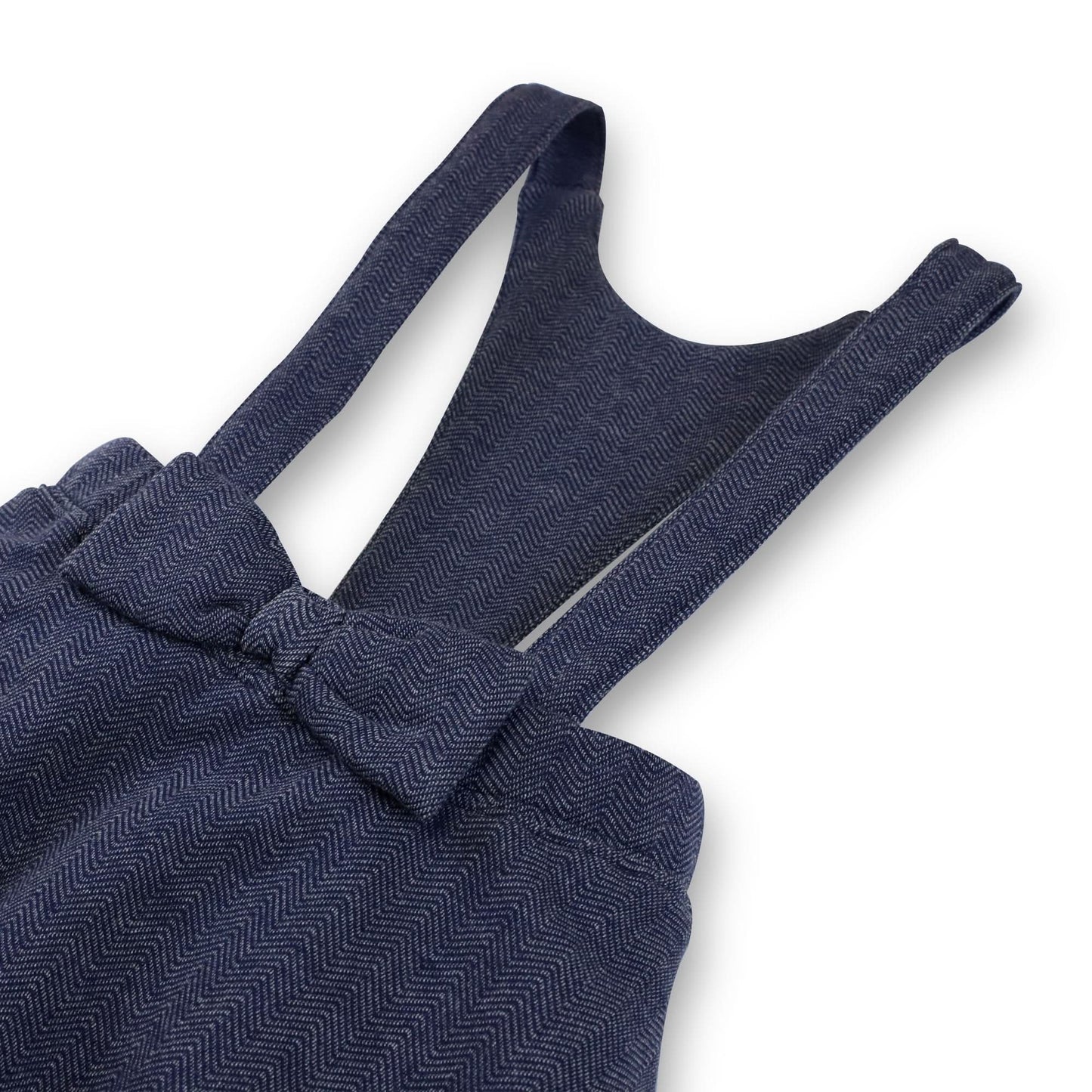 Girls Fleece Bow Front Suspender Skirt
