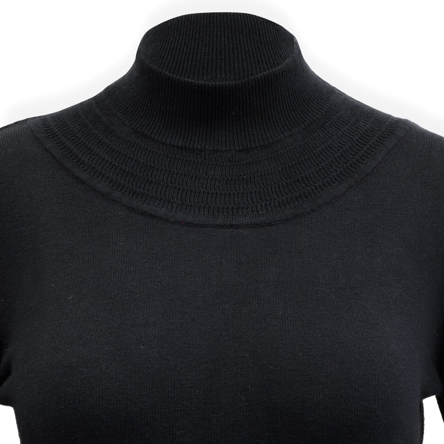 Women's Mock Neck Puff Sleeve Sweater Dress