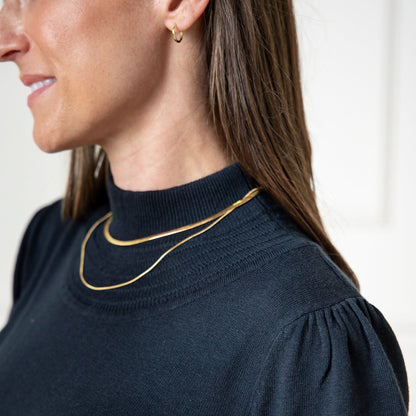 Women's Mock Neck Puff Sleeve Sweater Dress