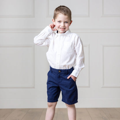 Baby Boy Organic Seersucker Short